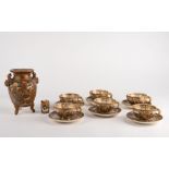 A set of Satsuma ware. Japan, early 20th c.