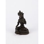 A bronze Green Tara. India, 18th/19th c.