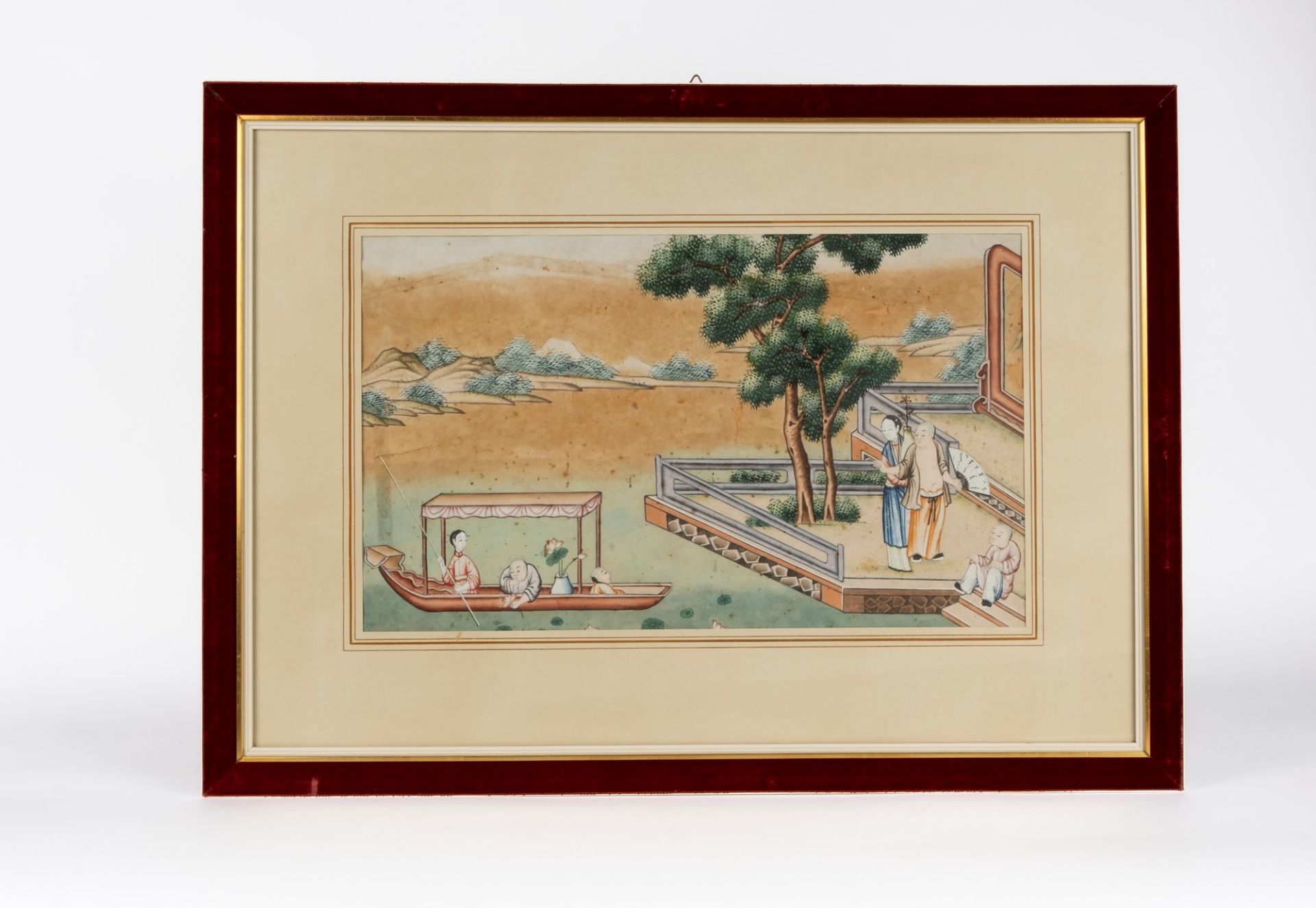 A pair of watercolors. China, 19th c.