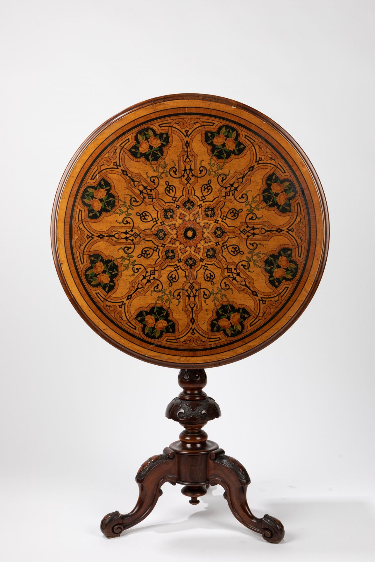 Round coffee table. England late 19th/early 20th century - Image 2 of 2