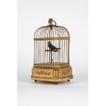 A cage with bird music box. France, 19th c.