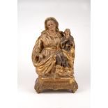 Sculpture in carved and gilded wood. XVIII century Neapolitan manufacture