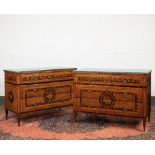 Pair of neoclassical chests of drawers. Lombardy, late eighteenth century