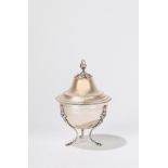 Silver sugar bowl. Lombardo-Venetian manufacture, 19th century