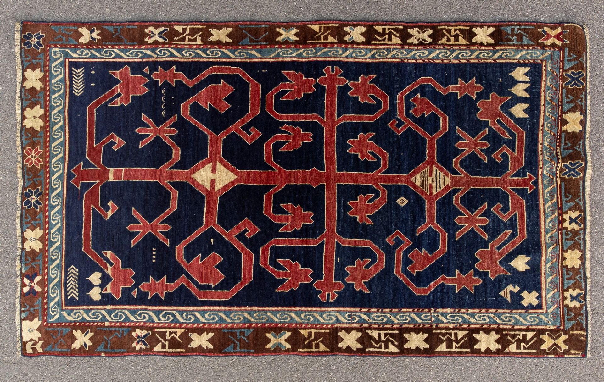 Caucasian carpet from the first half of the 20th century