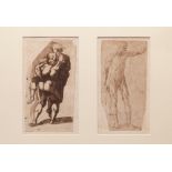 Scuola italiana, fine secolo XVI - inizi secolo XVII - Two Studies of Male Figures