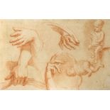 Scuola italiana, secolo XVII - Study of Hands and of a Child (recto); and Study of Hands (verso)
