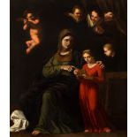 Scuola romana, secolo XVII - Education of the Virgin