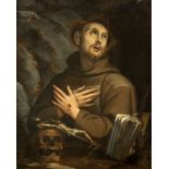 Scuola romana, secolo XVII - Saint Francis