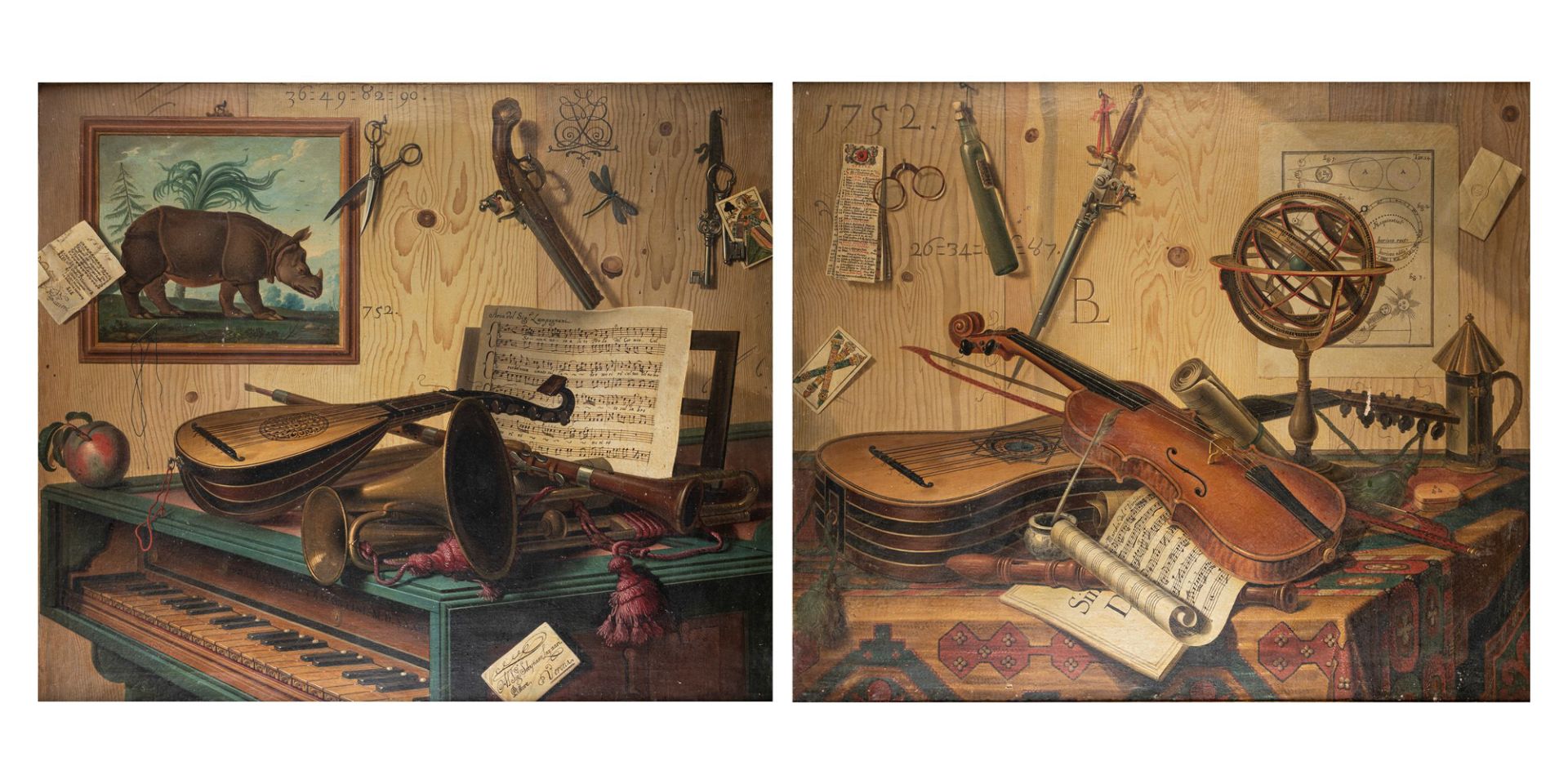 Sebastiano Lazzari (Verona circa 1730-probabilmente Venezia 1790-1800) - Trompe-l'oeil with musical