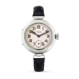 Longines trench watch retailed by J.R. Losada, 20s