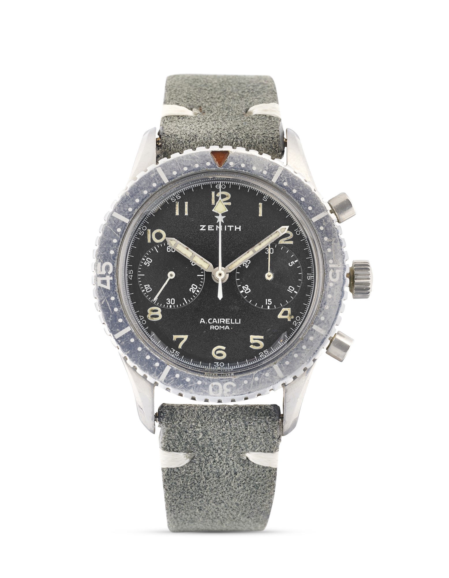 Zenith Cairelli Tipo CP-2 military chronograph, 70s