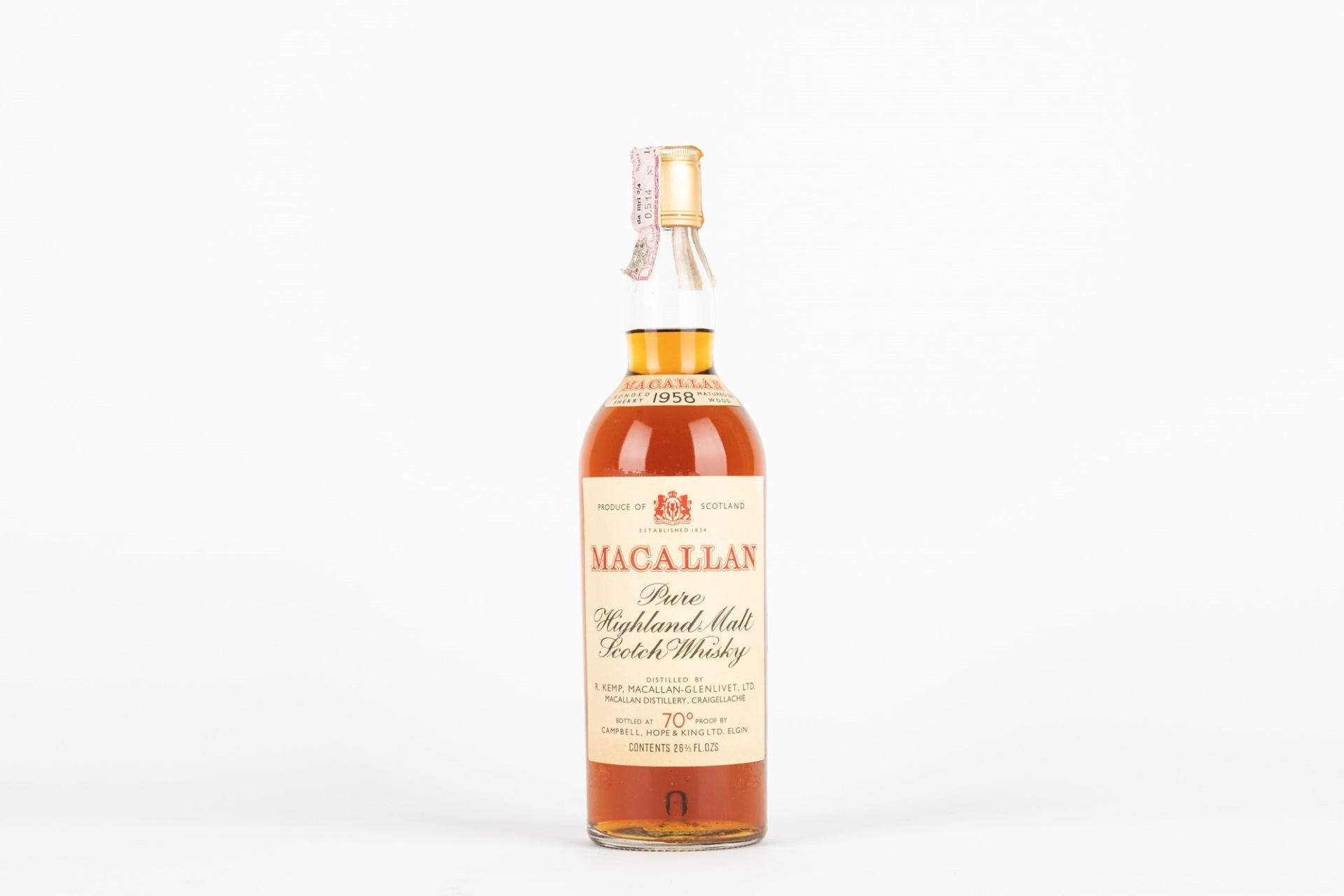 Scotland - Whisky / Macallan 1958 (Red Label) 1958