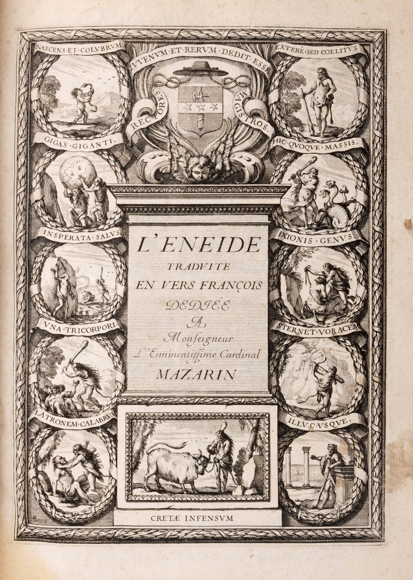 Virgilio Marone, Publio - The Aeneid translated into vers françois (par P. Perrin), dédiée à Monseig