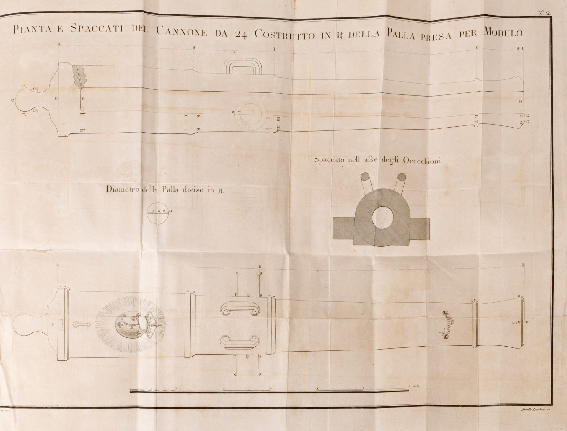 Artillery - Acton, Giovanni - Regulations for the founding and dimensions of the artillery pieces, t - Bild 2 aus 2
