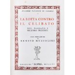 Autographs - Mussolini, Benito - Calboli, Fulcieri Paulucci de - The fight against celibacy