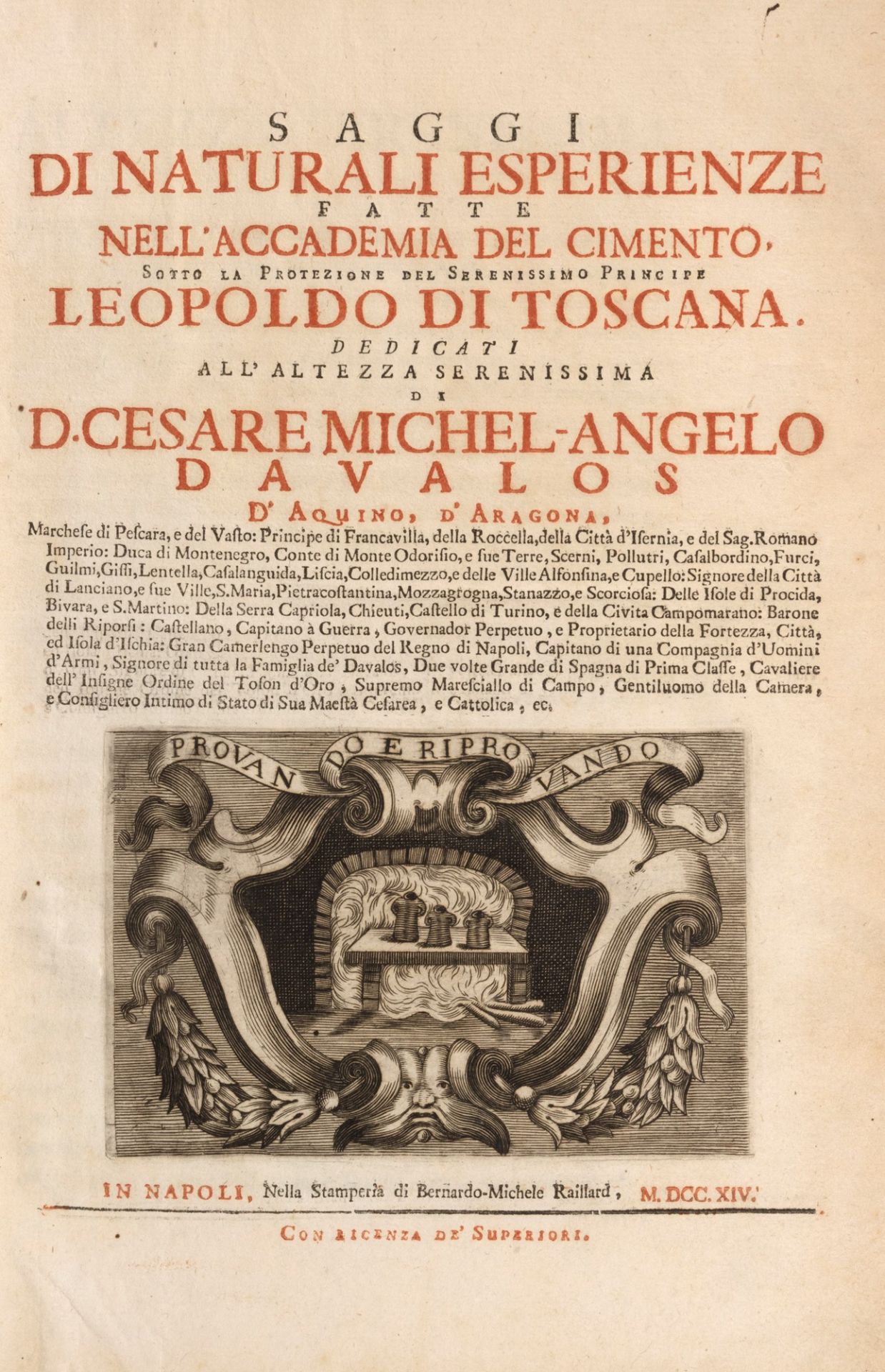 Binding - Naples - Magalotti, Lorenzo - Essays of natural experiences made in the Accademia del Cime - Image 2 of 7