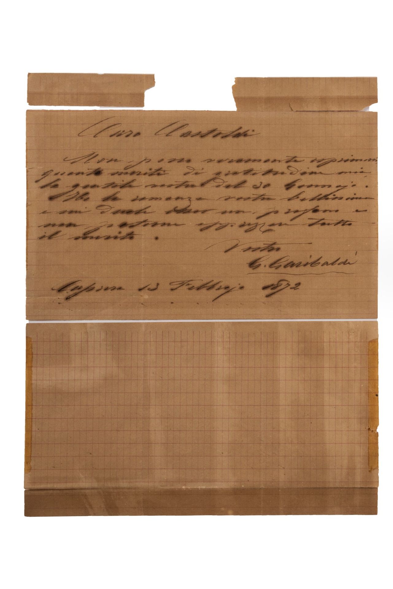 Autographs - Garibaldi, Giuseppe - Autograph Letter Signed