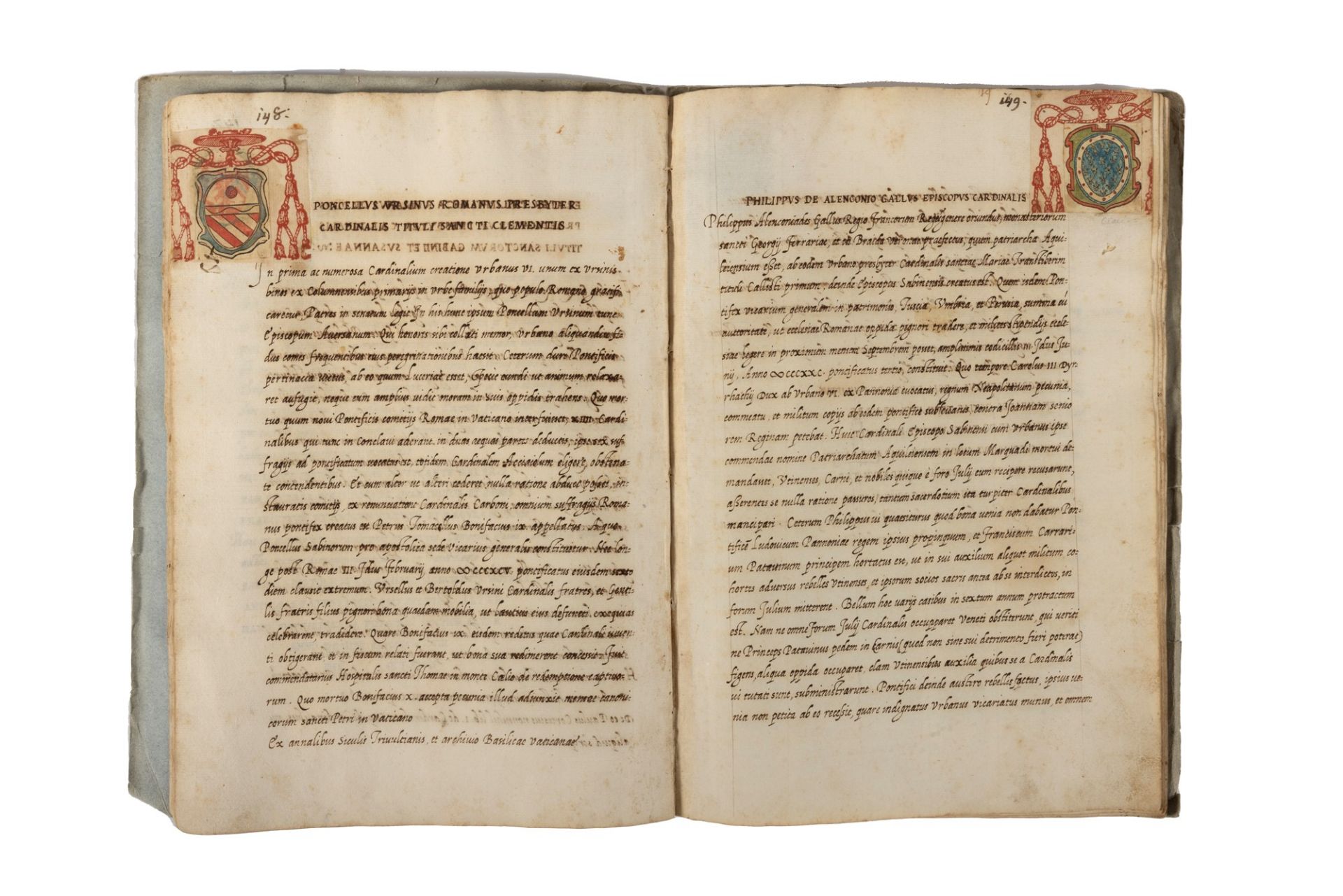 Manuscript - Urban VICardinales LIIII ab Urbano VI Pontifice Maximo created