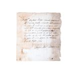 Autographs - Tesauro, Antonino - Tesauro, Gaspare Antonio - Two handwritten letters