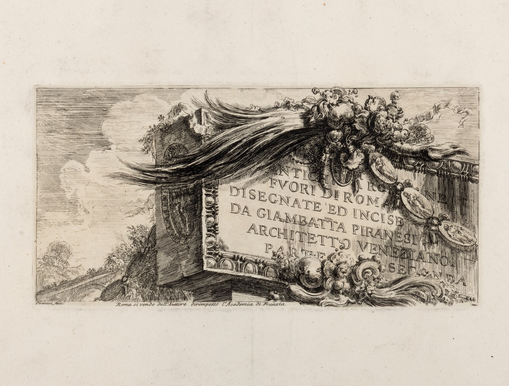 Engravings - Piranesi, Giovanni Battista - Roman antiquities outside Rome drawn and engraved by Giam