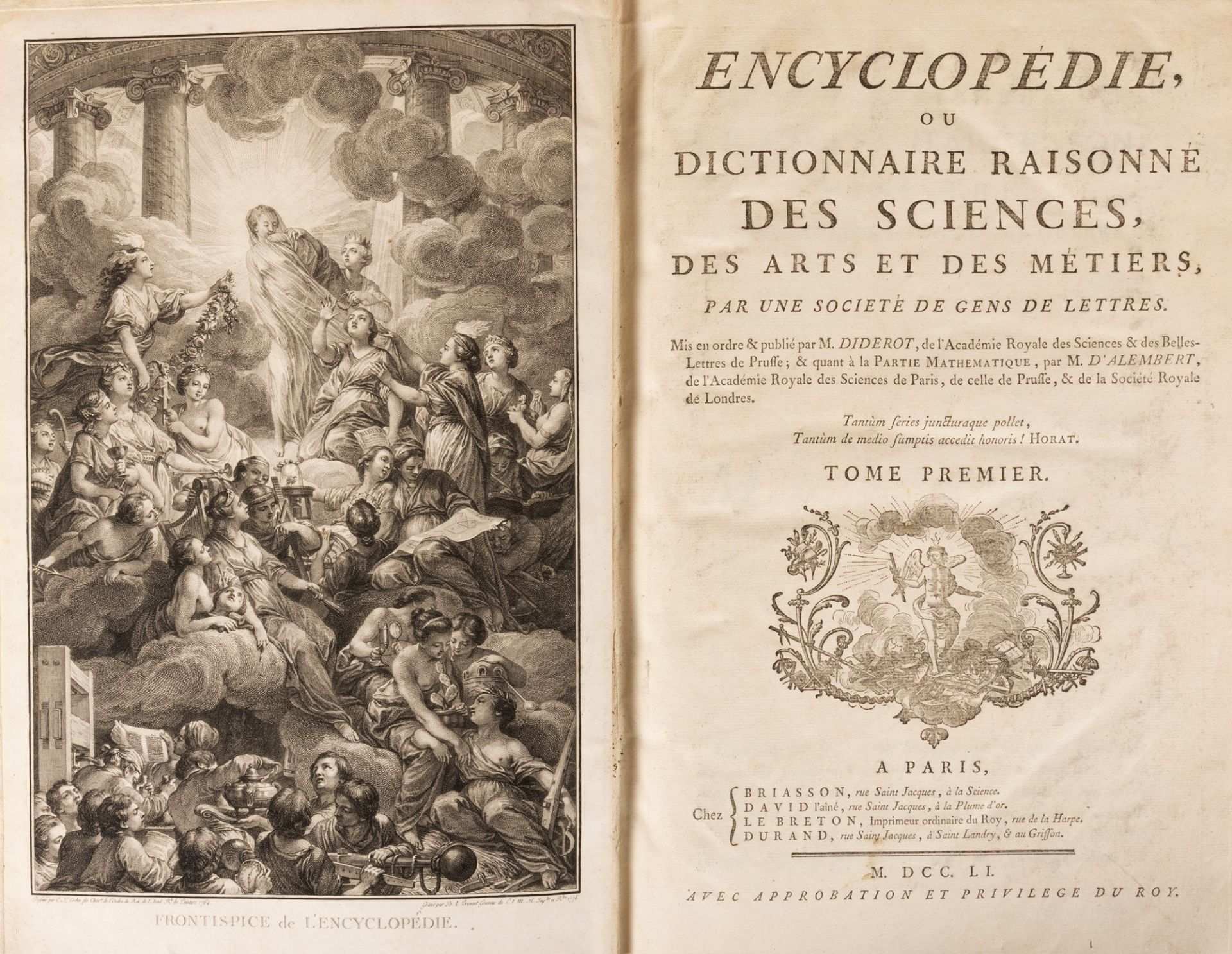 Diderot, Denis - d'Alembert, Jean-Baptiste Le Rond - Encyclopédie, ou Dictionnaire raisonné des scie - Image 3 of 19