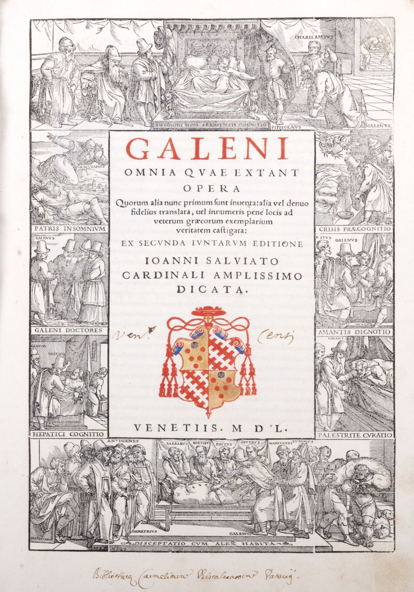 Medicine - Galeno, Claudio - Galeni Omnia quae extant opera. Quorum alia nunc primum sunt inuenta: a - Image 2 of 2