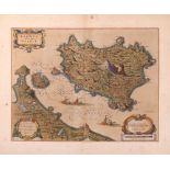 Engraving - Ischia - Blaeu, Willem - Ischia Isola olim Aenaria