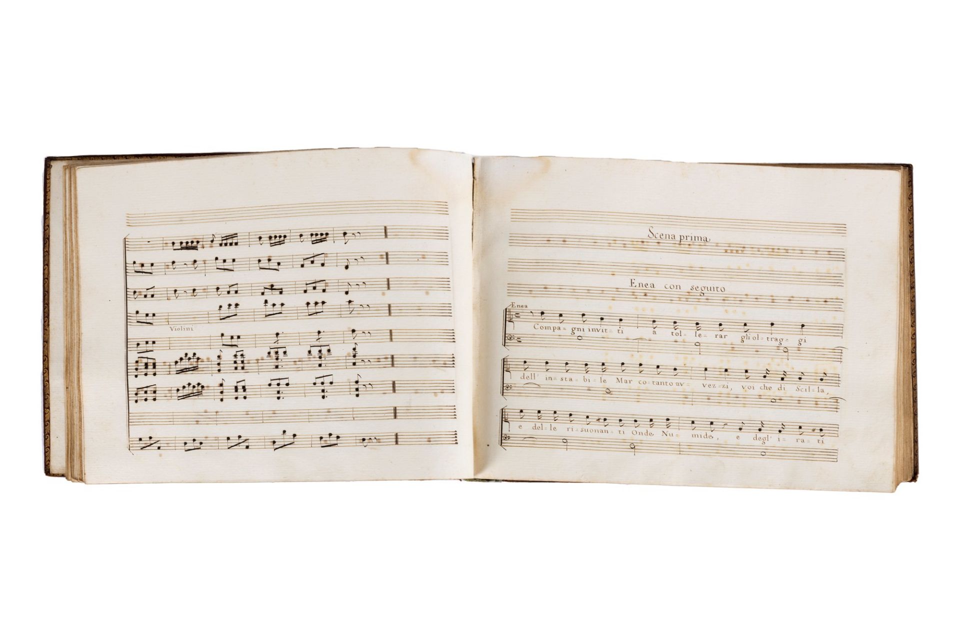 Peruzzi, Bindo Giovanni - Score of the cantata entitled The arrival of Aeneas in Lazio - Image 2 of 3