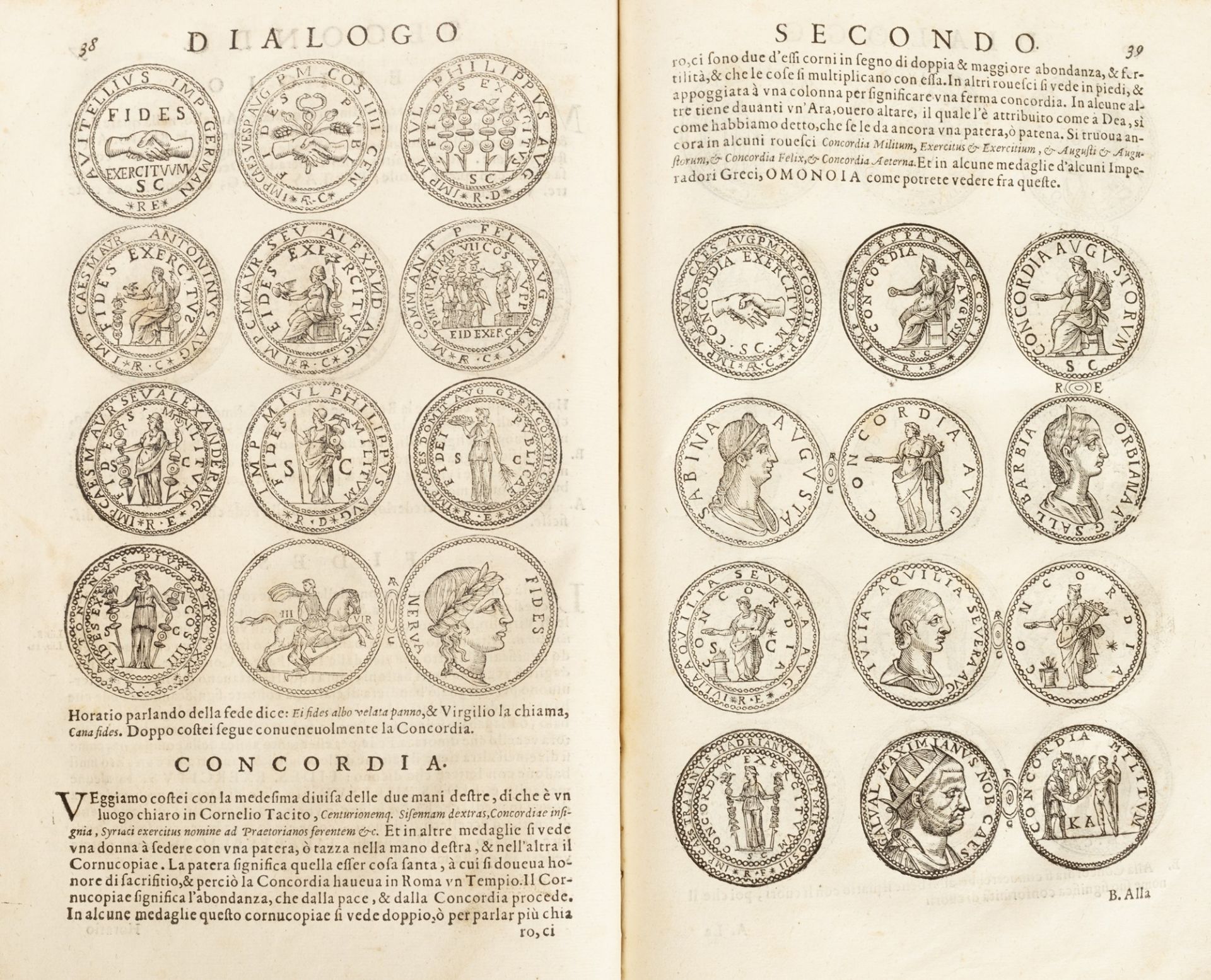 Numismatics - Agostini, Antonio - Dialogues [...] around medals, inscriptions, & other antiquities