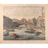Engraving - VeniceVeue du Pont de Rialto de Venice