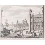 Engraving - Venice - Lovisa, Domenico - View of the square of San Marco