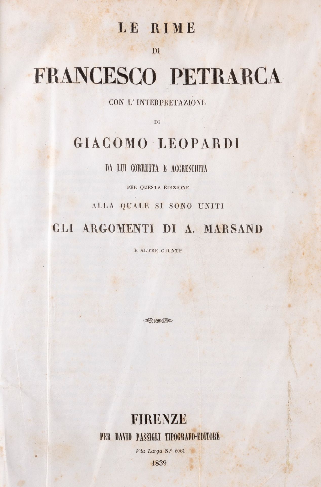 Boccaccio, Giovanni - The Decameron by Messer Giovanni Boccaccio. Of 1527. - Image 3 of 5