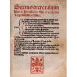 Bonifacio VIII - Sextus decretalium liber to Boniface VIII in council Lugdunensi editus