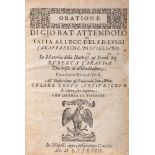 Attendolo, Gio Battista - Oration made to the excellence of s. d. Luigi Caraffa Principal of Stiglia