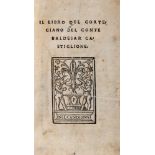 Castiglione, Baldassarre - The book of the courtier of Count Baldesar Castiglione.