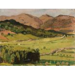 Felice Carena (Cumiana 1879-Venezia 1966) - Paesaggio di Anticoli, 1919