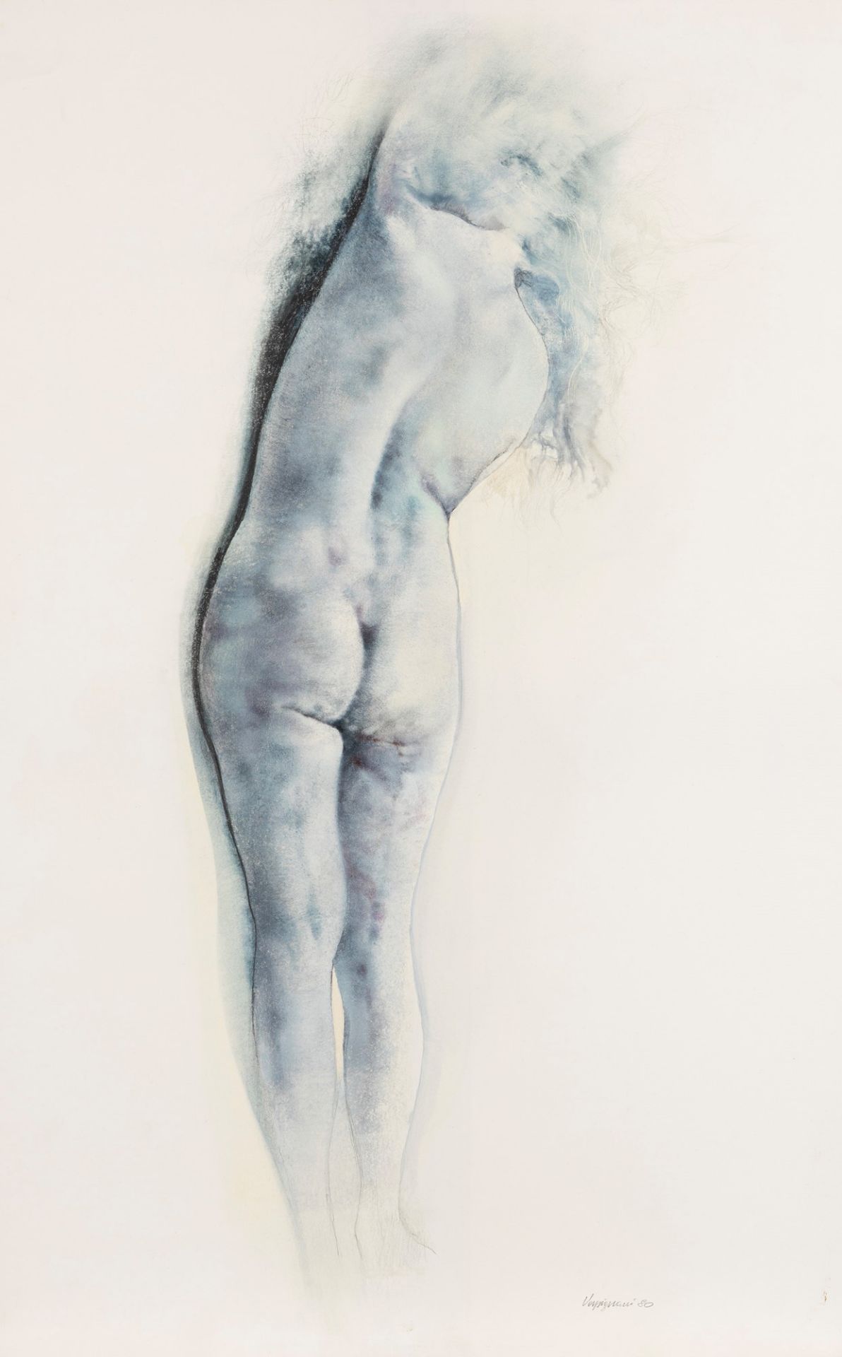 Renzo Vespignani (Roma 1924-2001) - Nudo di schiena, 1980