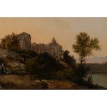 Gian Battista Bassi (Massa Lombarda 1784-Roma 1852) - View of Castel Gandolfo, 1816