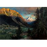 Giulio Romano Vercelli (Marcorengo 1871-Torino 1951) - Alpine view, 1910