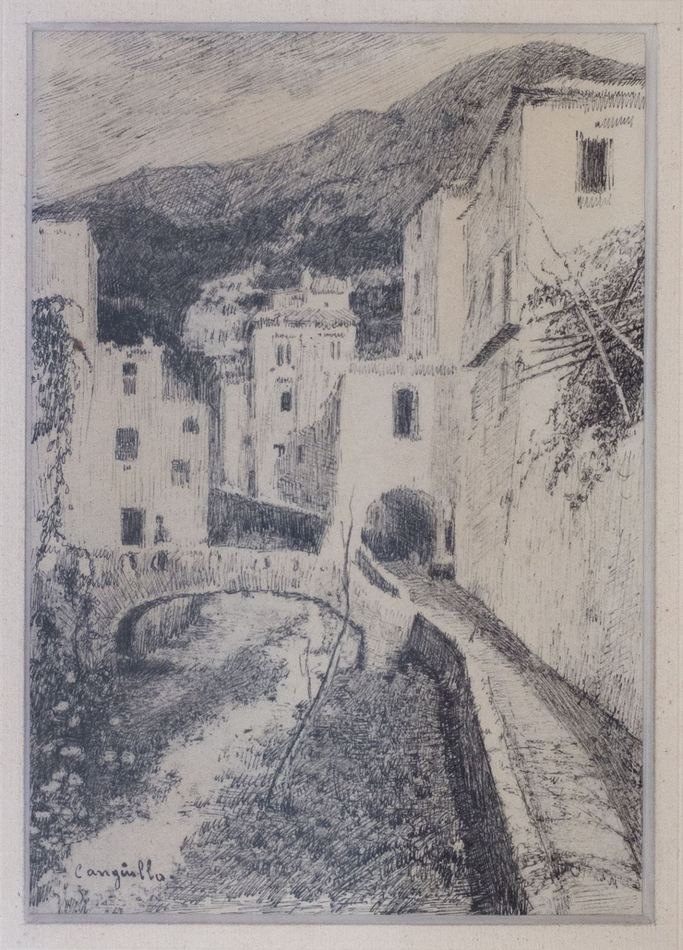 Francesco Cangiullo (Napoli 1884-Livorno 1977) - Mountain village