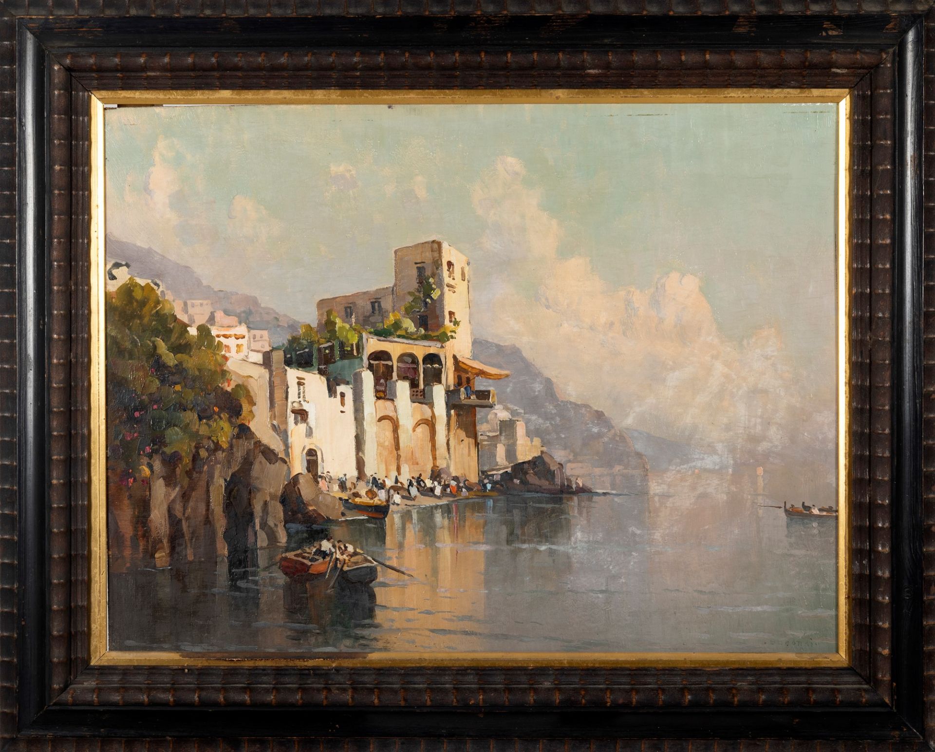 Nicolas De Corsi (Odessa 1882-Napoli 1956) - Corner on the coast - Image 2 of 3
