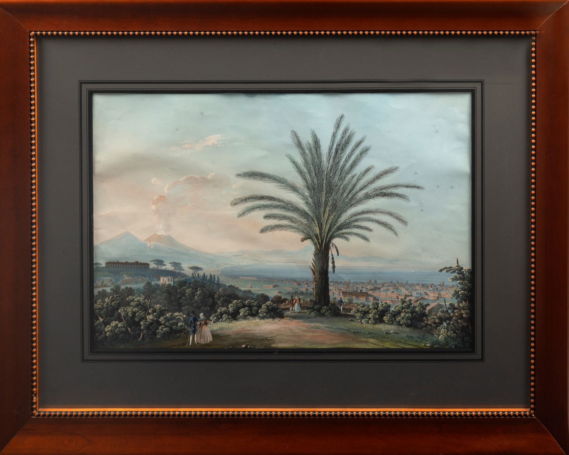 Attributed to Giuseppe Scoppa (active in Naples in the mid-nineteenth century) - View of Naples from - Image 2 of 2