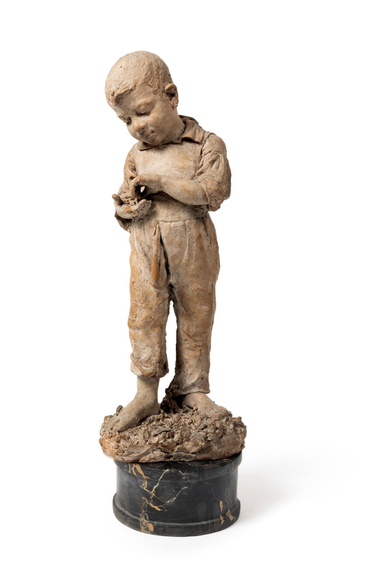 Constantine Barbella (Chieti 1852-Roma 1925) - Figure of a child, 1874 - Image 2 of 4
