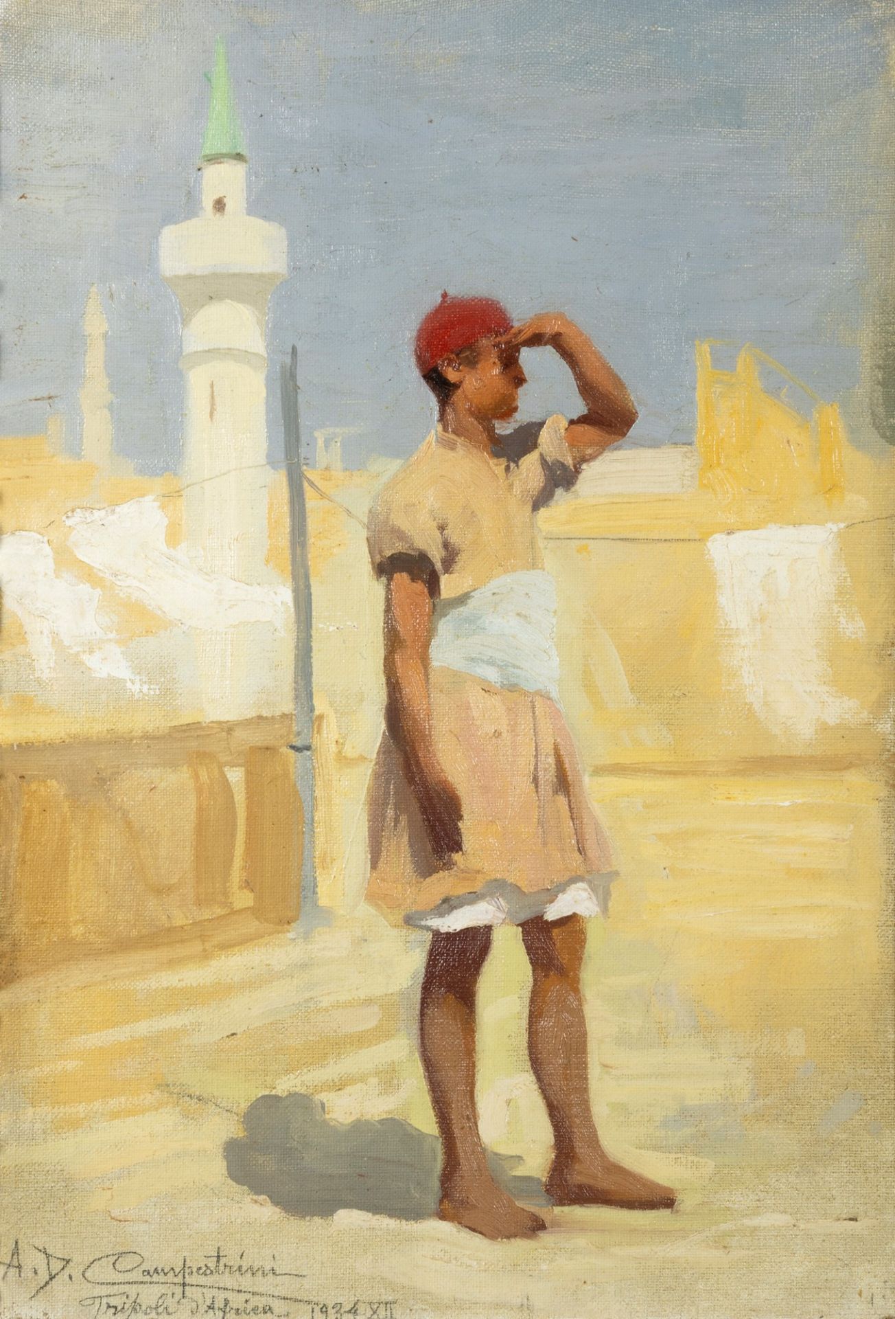 Alcide Davide Campestrini (Trento 1863-Milano 1940) - "Tripoli of Africa", 1934