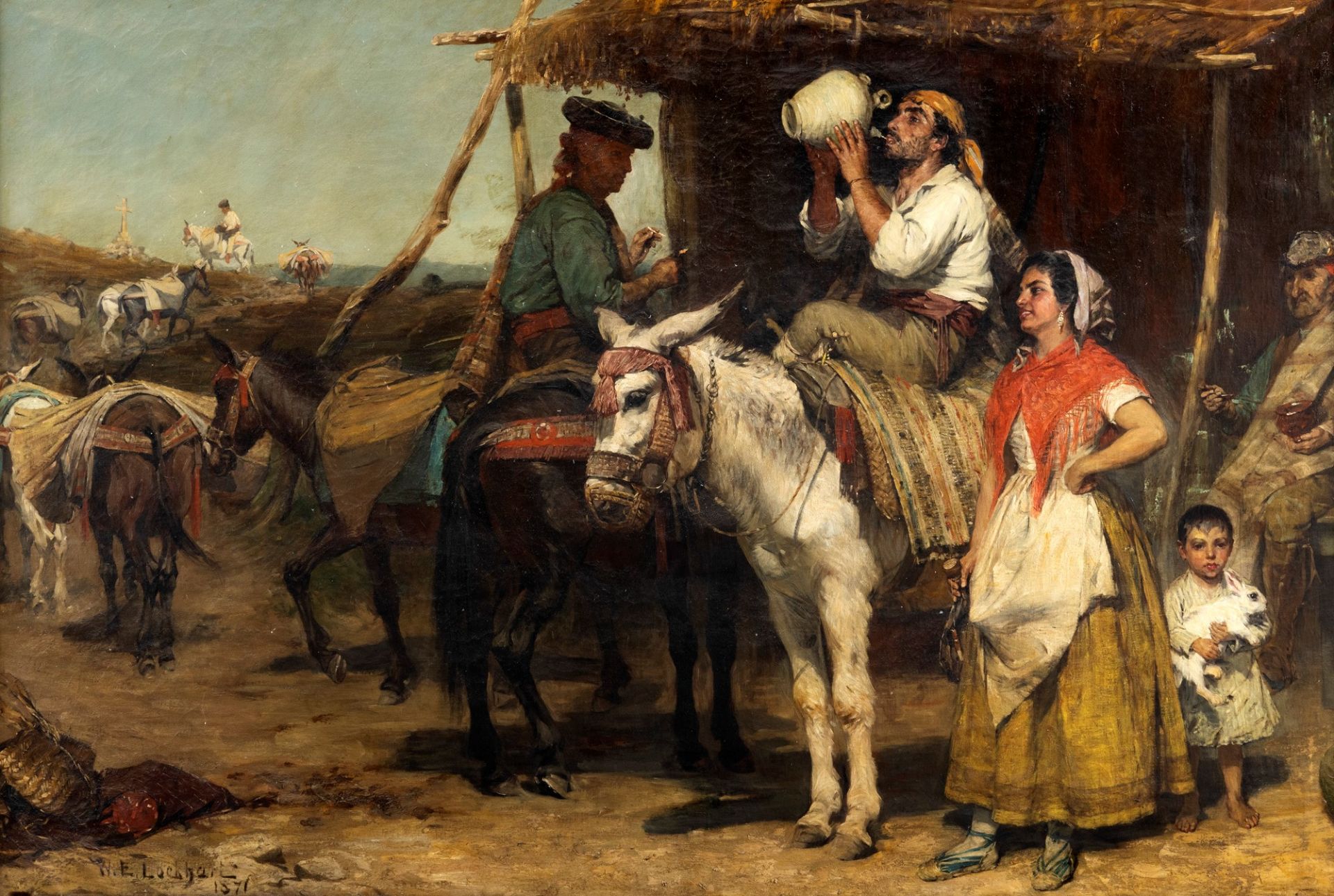 William Ewart Lockhart (Eaglesfield 1846-Londra 1900) - Spain, the rest of the gypsies, 1871