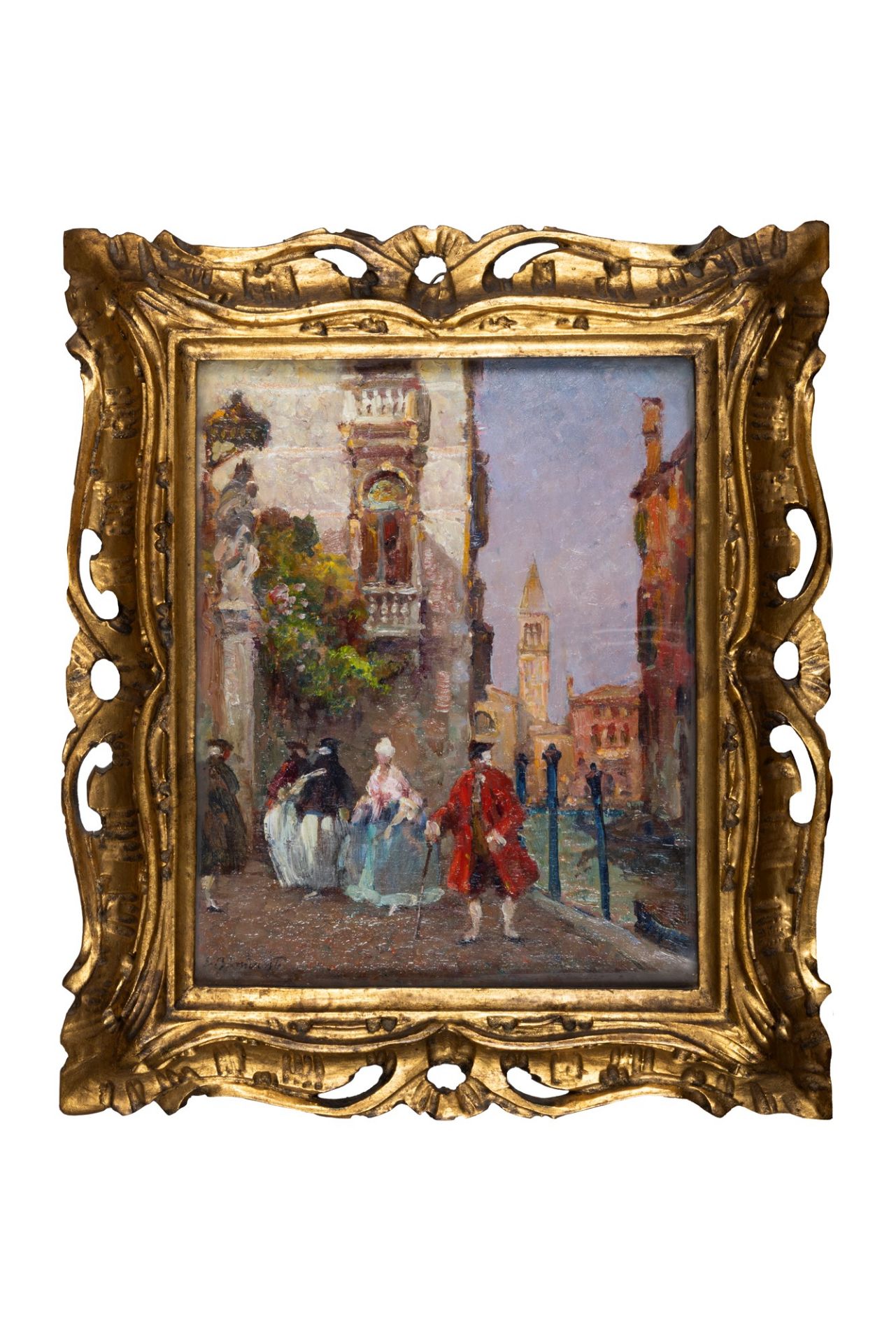 Eugenio Bonivento (Chioggia 1880-Milano 1956) - Venice, Palazzo Rezzonico - Image 2 of 3