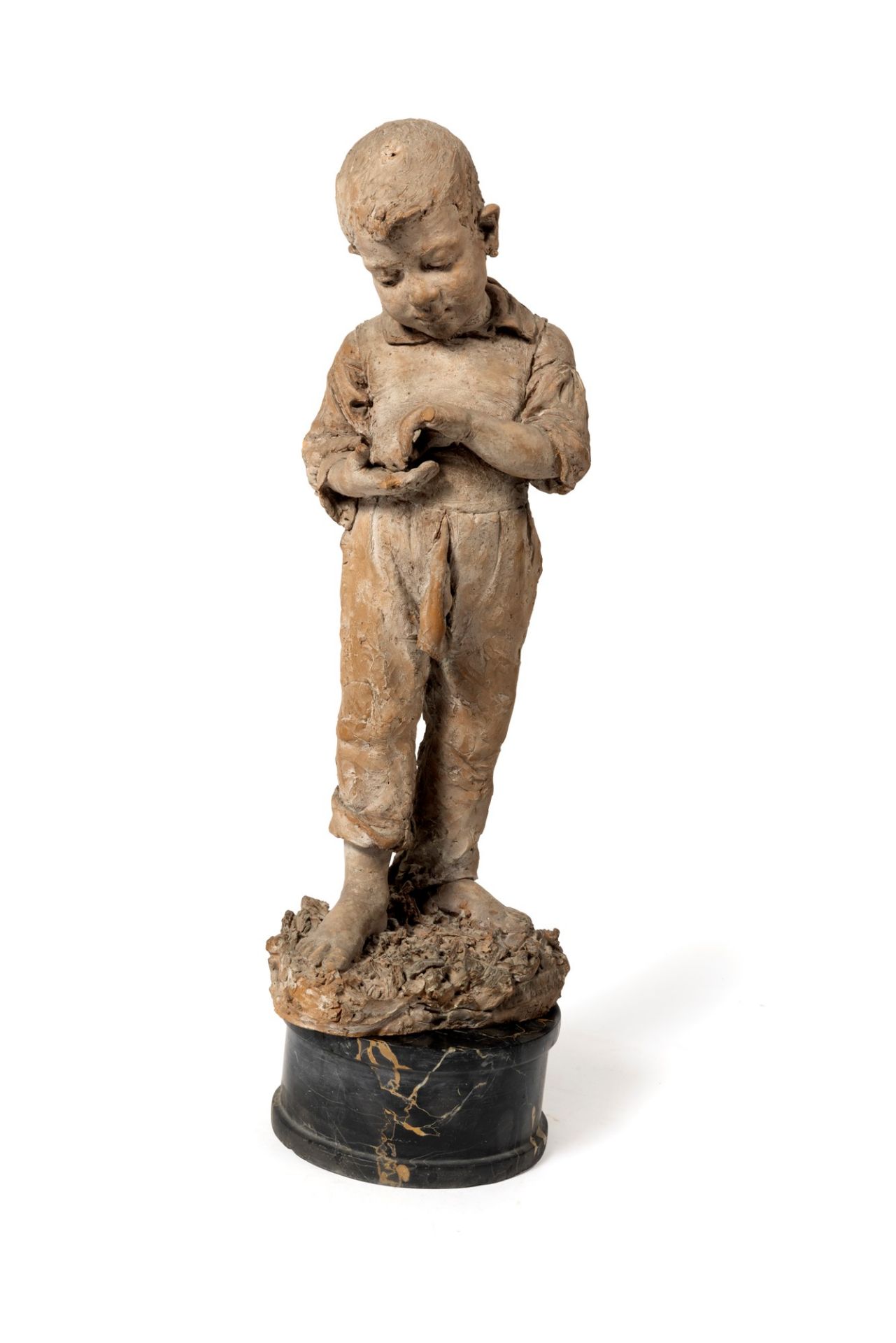 Constantine Barbella (Chieti 1852-Roma 1925) - Figure of a child, 1874