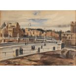 Luigi Surdi (Napoli 1897-Roma 1959) - Rome, Ponte S. Angelo