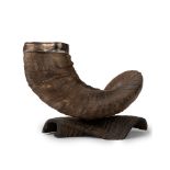 Desk container object in horn, 19th century